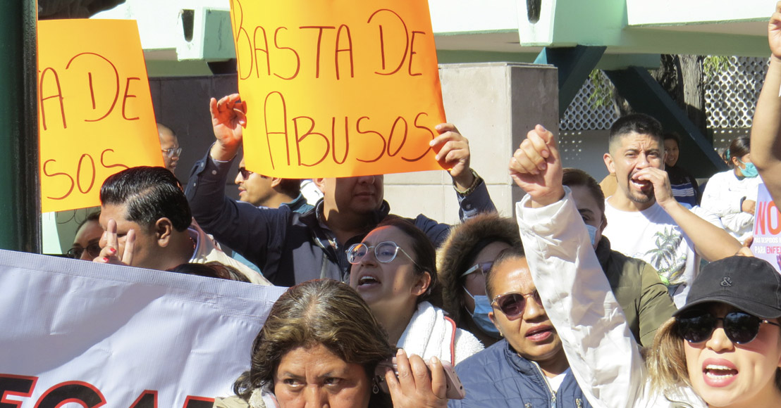 Basta de abusos en el IMSS Querétaro, exigen en manifestación