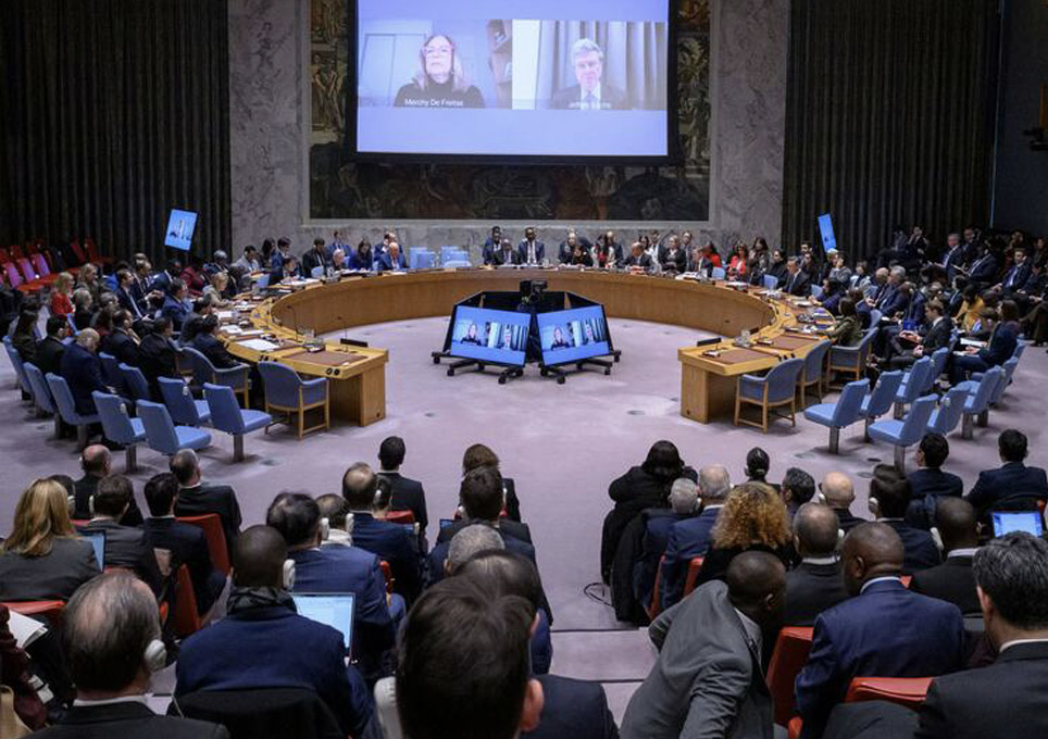 Sesión del Consejo de Seguridad de la ONU