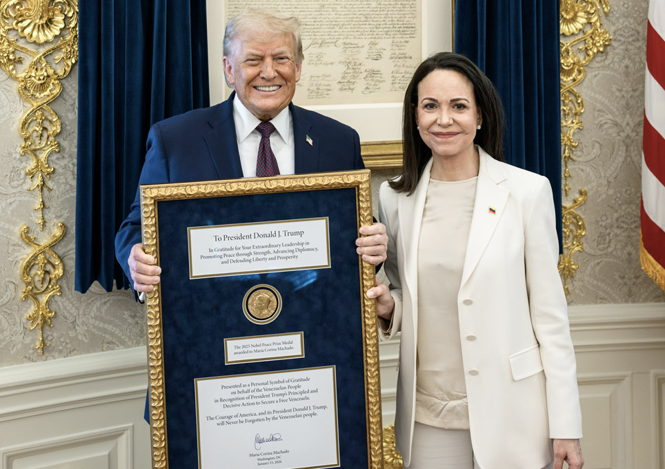 Estados Unidos: Donald Trump y María Corina Machado