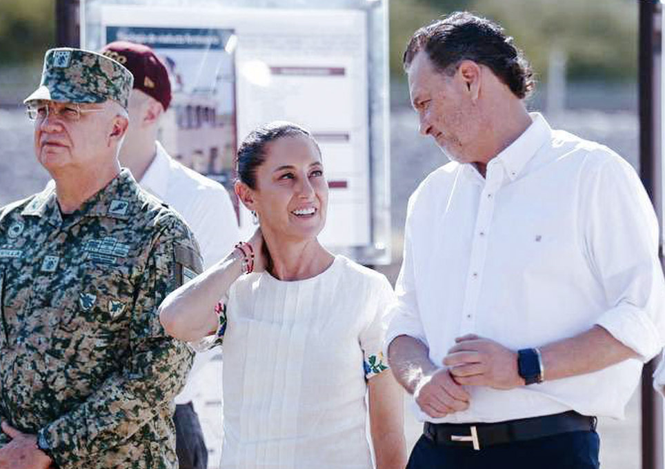 El gobernador Mauricio Kuri y la presidenta de México, Claudia Sheinbaum