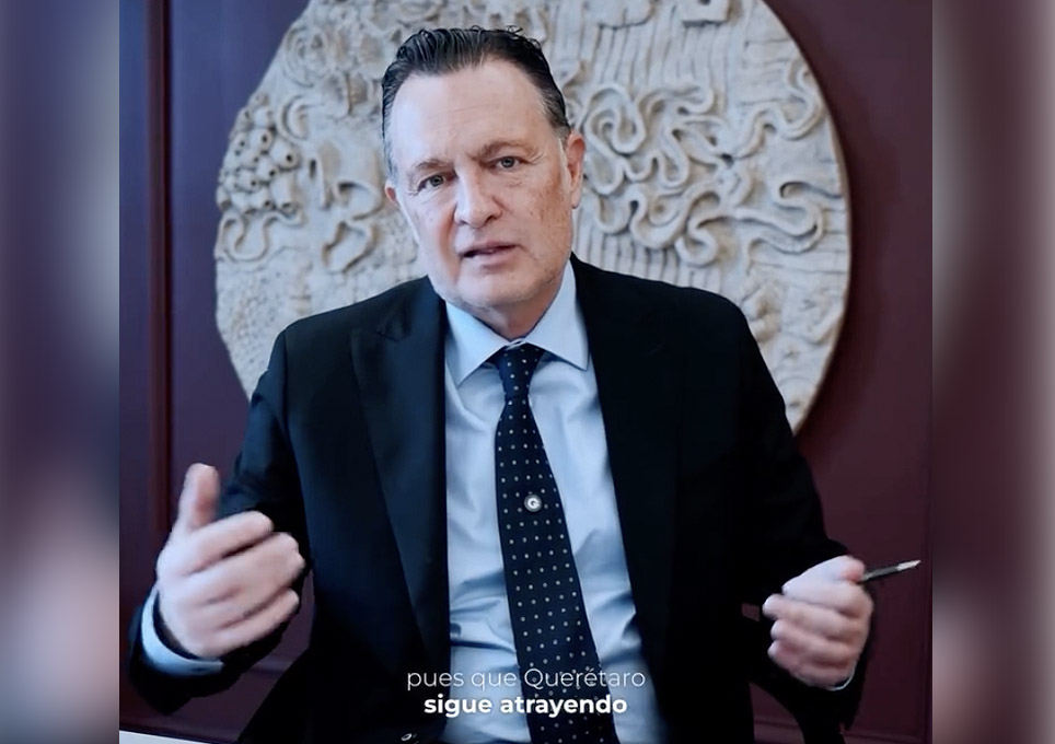 El gobernador de Querétaro de gira en Madrid, España.