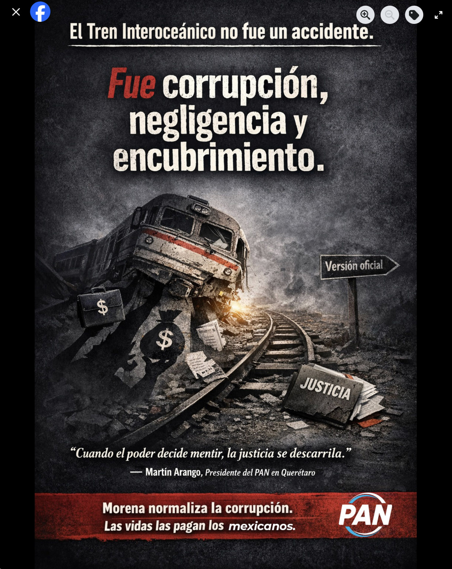 Imagen publicada por el presidente del PAN Querétaro en Facebook