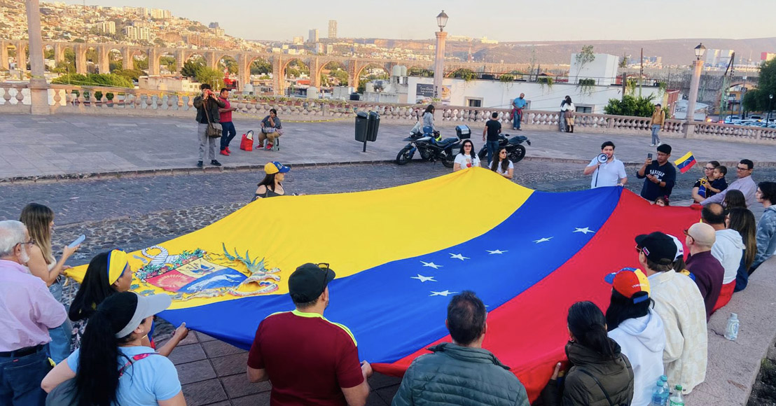 Querétaro: Migrantes de Venezuela celebran caída de Maduro
