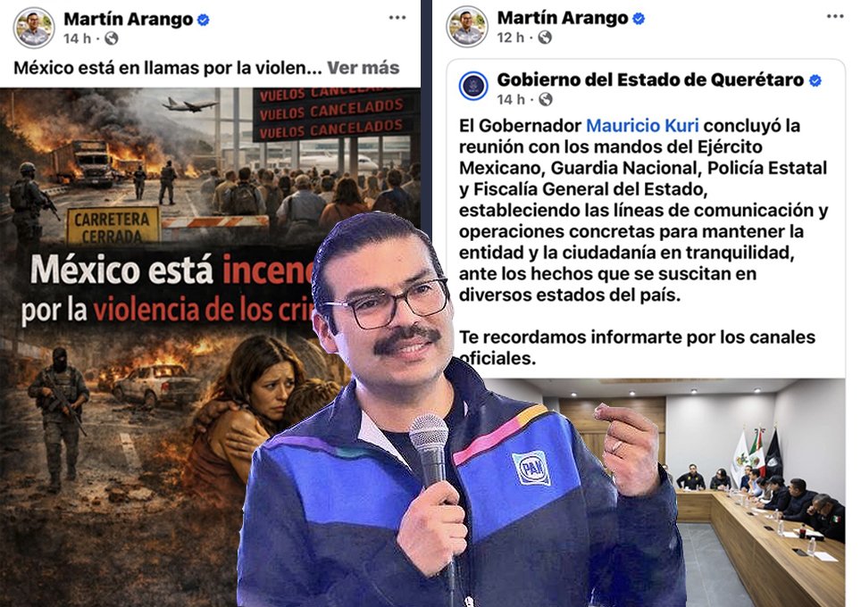 Dirigente del PAN en Querétaro reacciona al abatimiento del Mencho