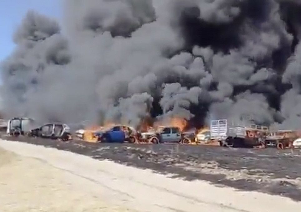 México: Incendio en corralón de la Fiscalía de Tlaxcala