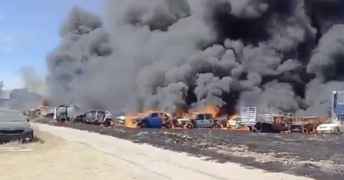 México: Investigan causas de incendio en corralón de la Fiscalía de Tlaxcala