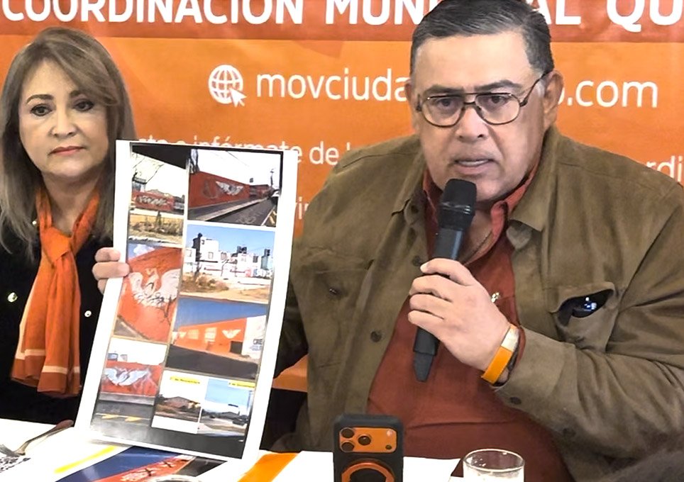 Querétaro: Movimiento Ciudadano denuncia que vandalizan sus bardas