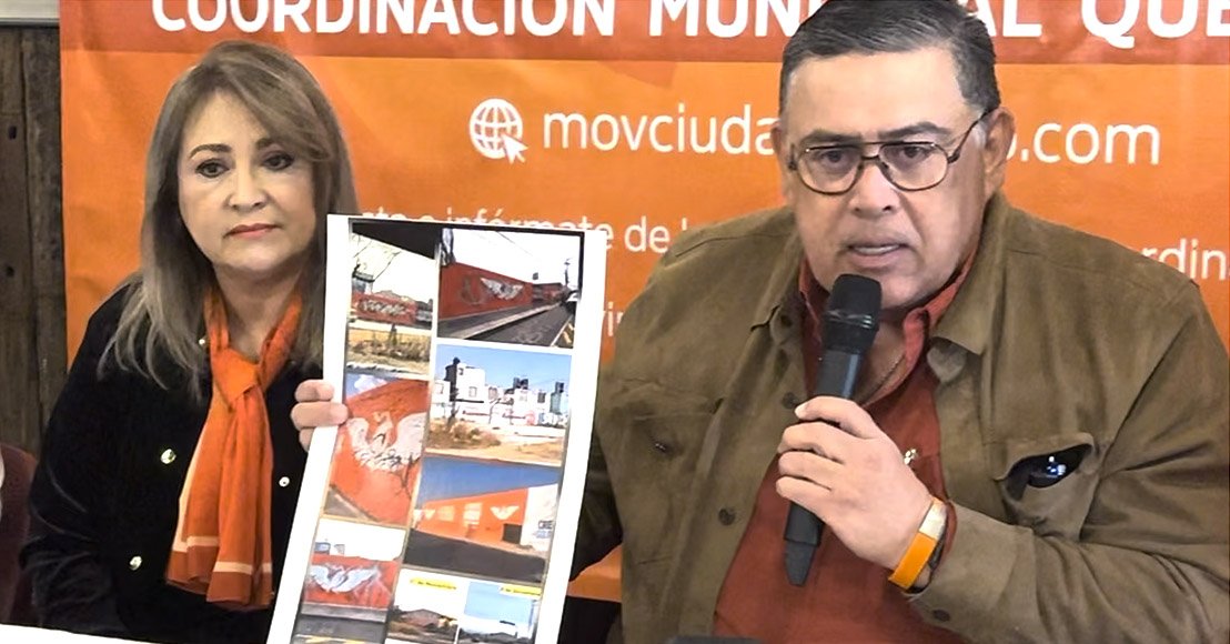 Querétaro: Movimiento Ciudadano denuncia que vandalizan sus bardas en Querétaro