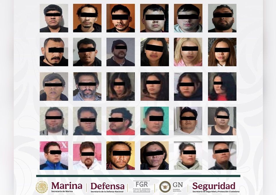 Cateos derivan en la detención de 30 personas