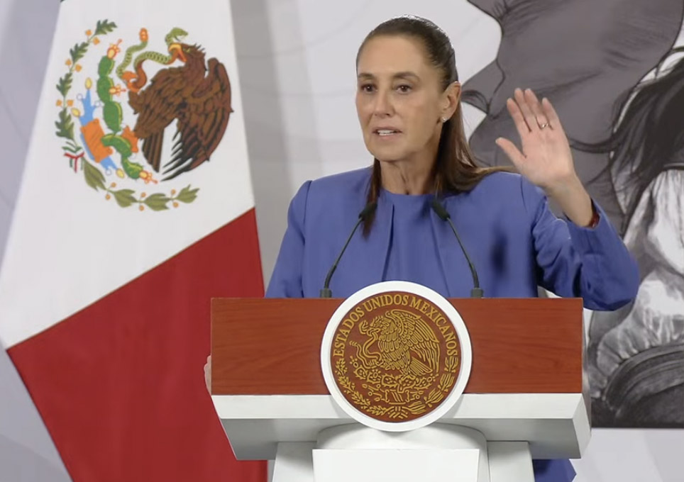 La presidenta de México, Claudia Sheinbaum Pardo, en su conferencia mañanera del 25 de marzo de 2026