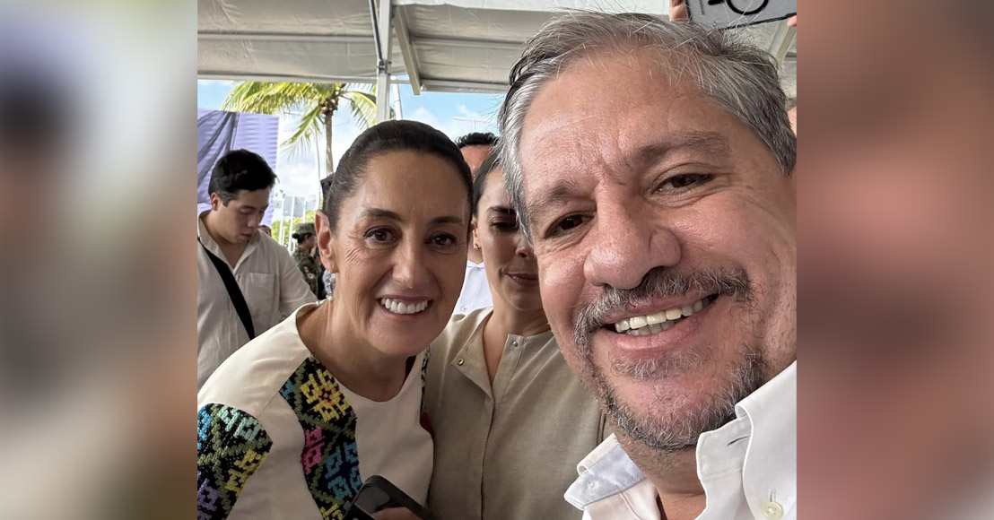 La presidenta Claudia Sheinbaum y el diputado Luis Humberto Fernández