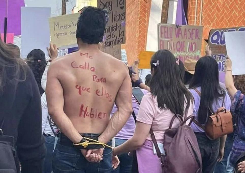 México: Habla el varón exhibido en la marcha del 8M