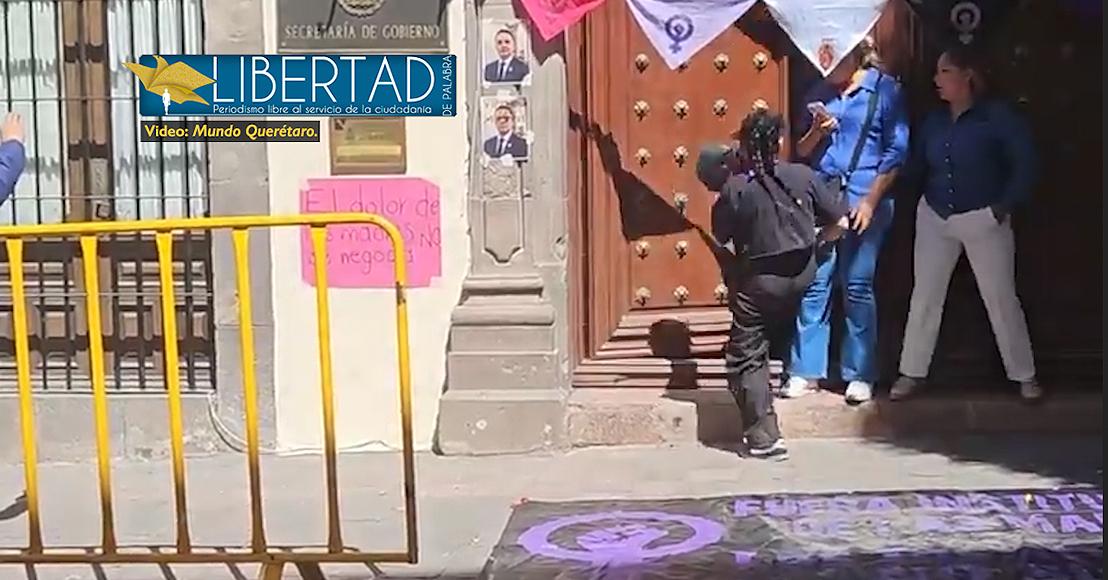 Querétaro: Protestan en la Secretaría de Gobierno de Querétaro