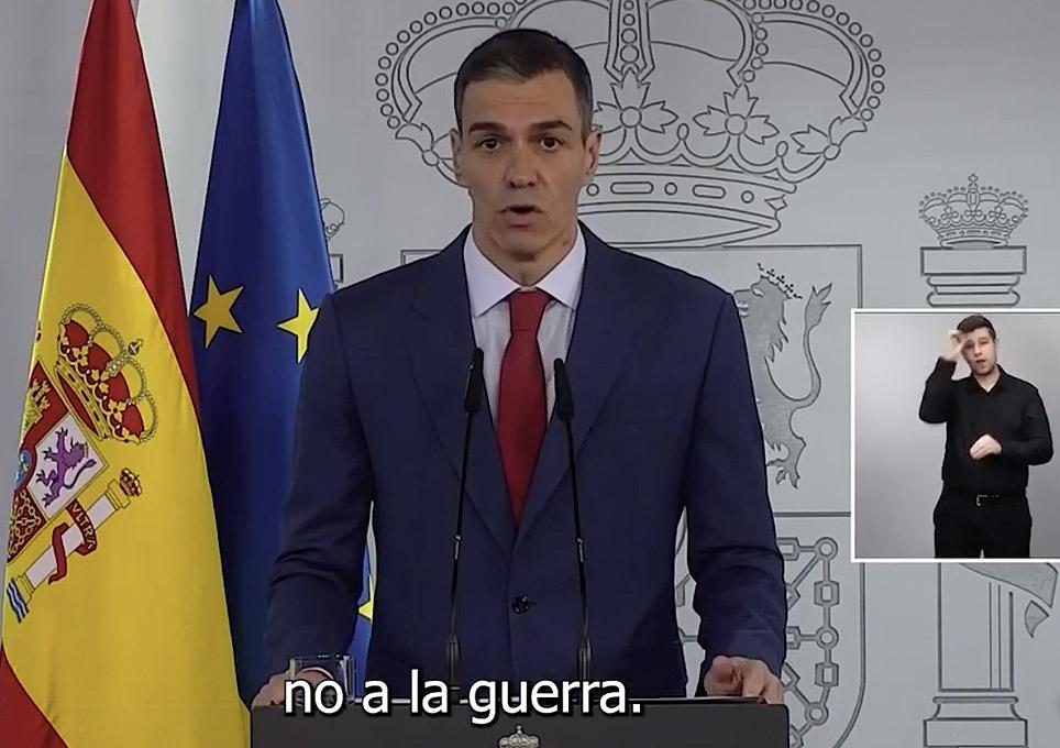 Posición del gobierno de España ante el conflicto en Oriente Medio