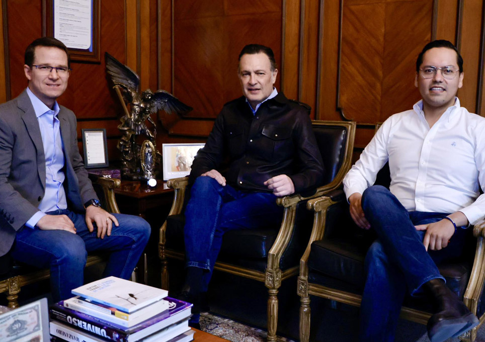 Ricardo Anaya Cortés, Mauricio Kuri González y Josué David Guerrero Trápala
