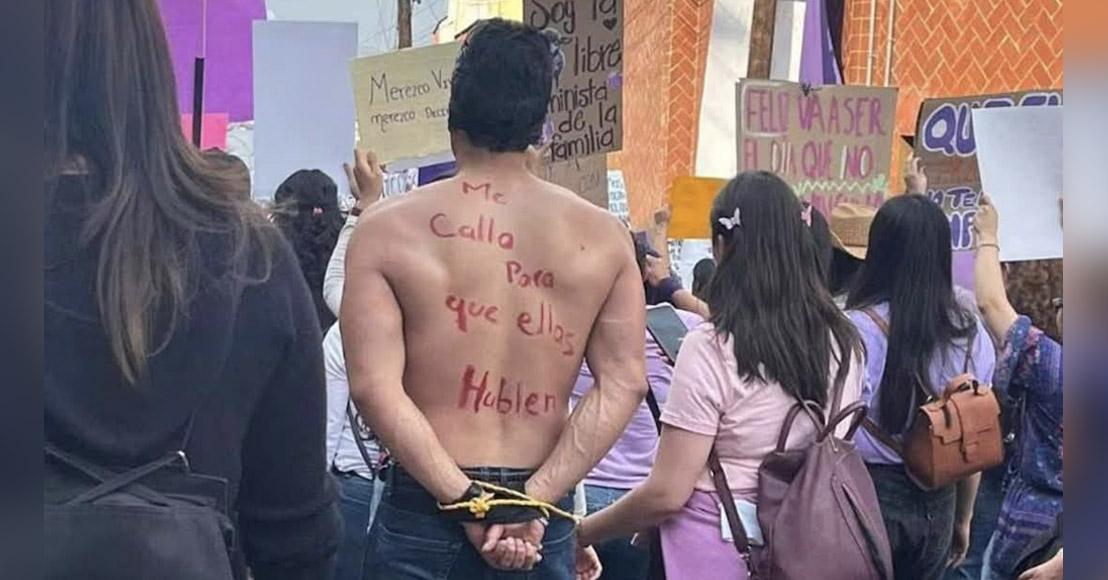 México: Se defiende en redes deudor alimentario aliado exhibido en la marcha del 8M