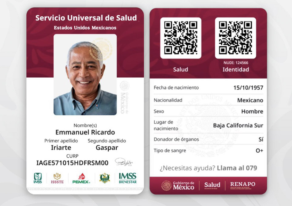 Credencialización para acceder al nuevo "Sistema Universal de Salud" de México