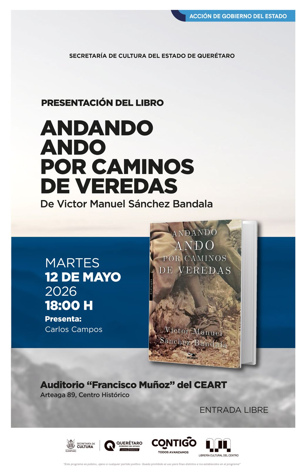 Presentación del libro Andando ando por caminos de veredas