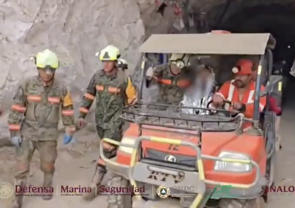 México: Rescatan a minero en Sinaloa