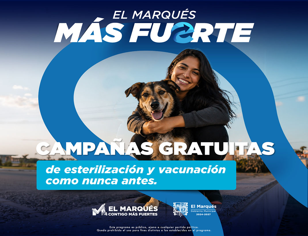 Campañas gratuitas de esterilización y vacunación El Marqués Querétaro