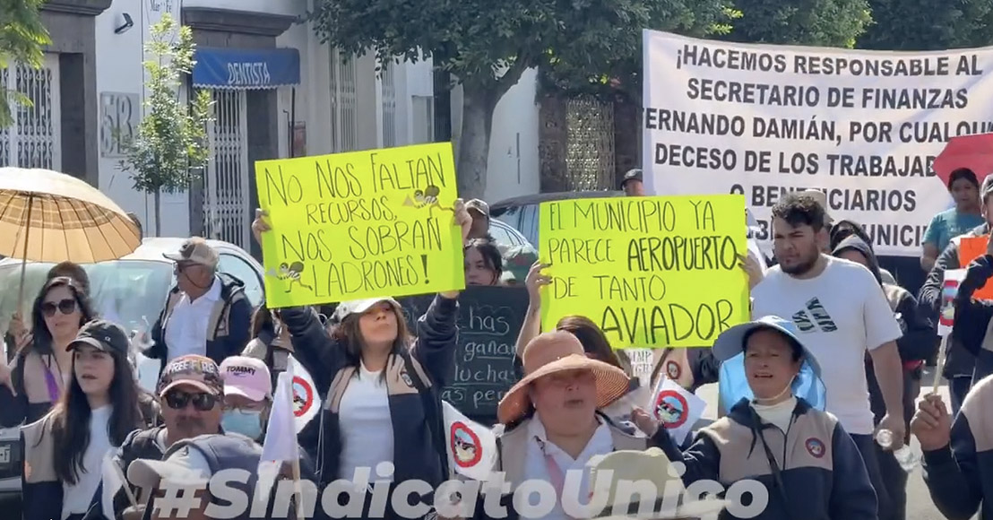 El sindicato que sí marchó el 1 de mayo en Querétaro Tope donde tope, dijo su dirigente