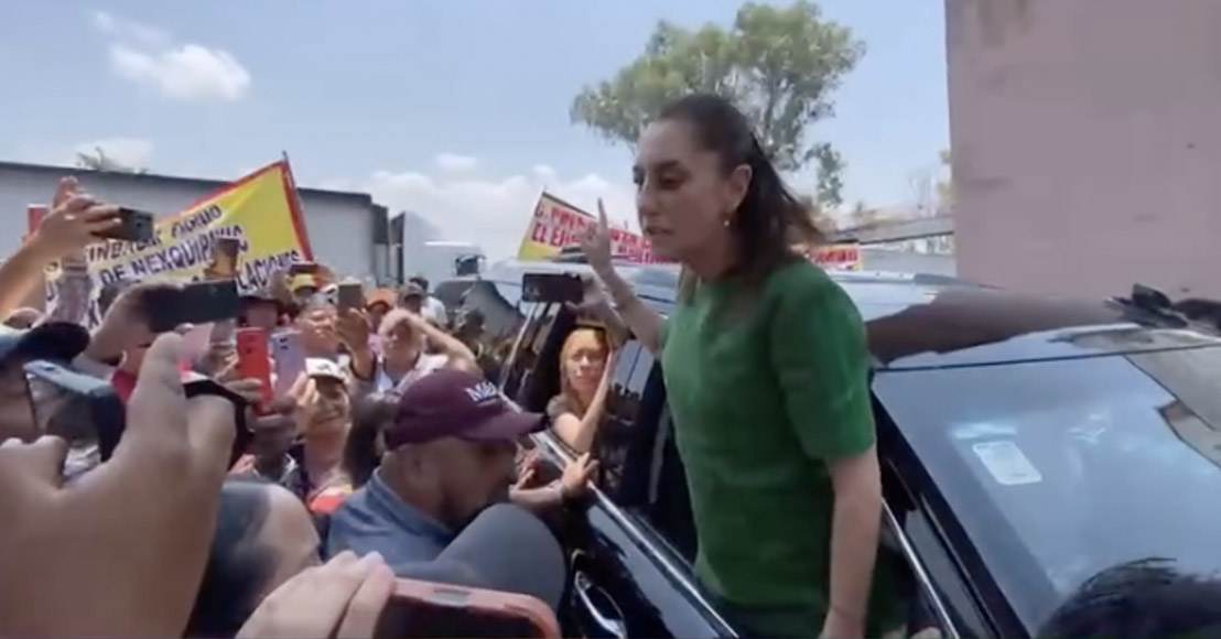 México: Habitantes le cerraron el paso a Sheinbaum, al exigir la entrega de un pozo