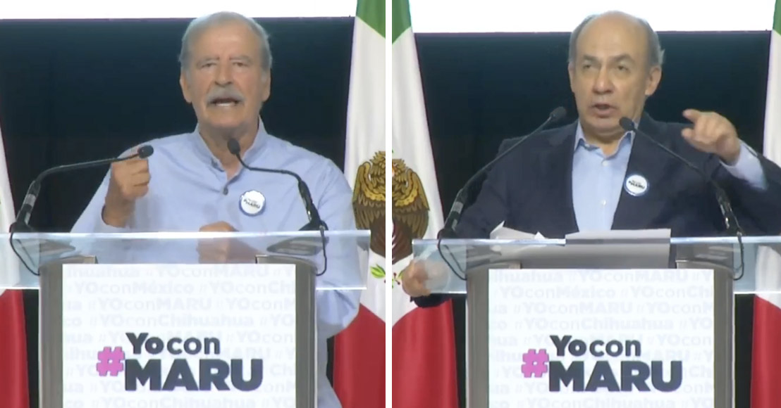 México: Los expresidentes Vicente Fox y Felipe Calderón respaldan a Maru Campos