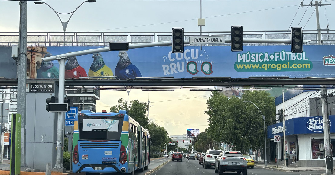 Semáforo sin funcionar en J. Encarnación Cabrera Querétaro