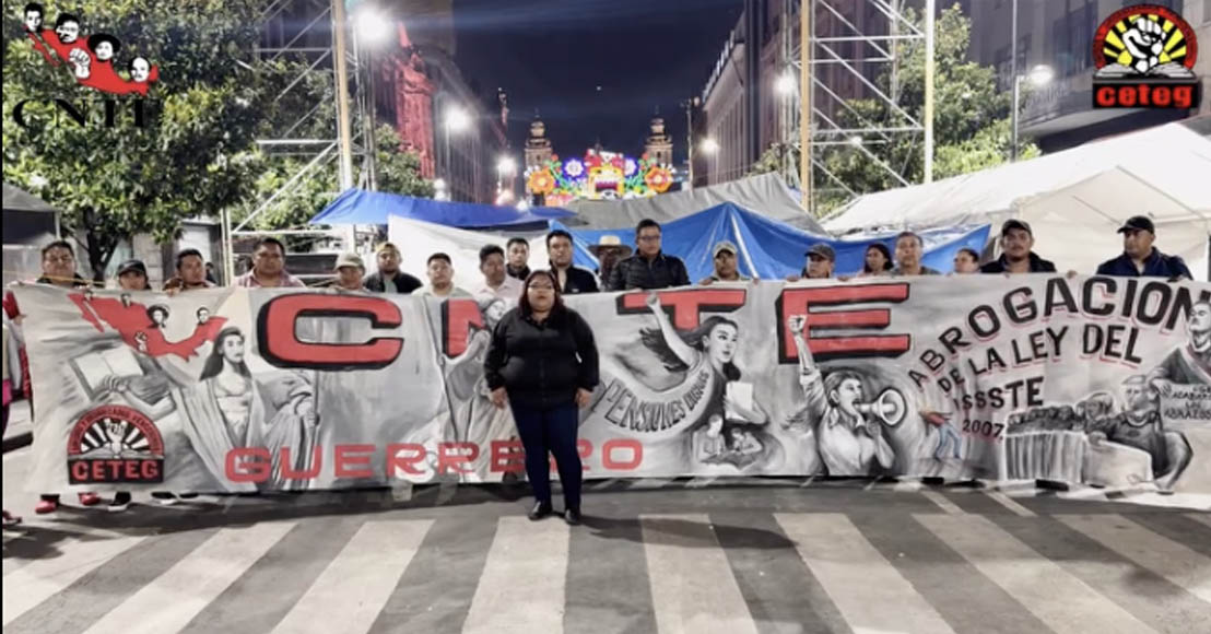 CNTE rechaza relación con la ultraderecha y acuerda reforzar huelga nacional en CdMx