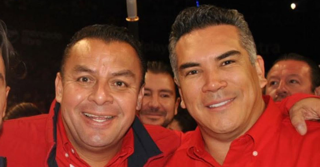 El diputado Erubiel Alonso con Alejandro Moreno Cárdenas, dirigente del PRI
