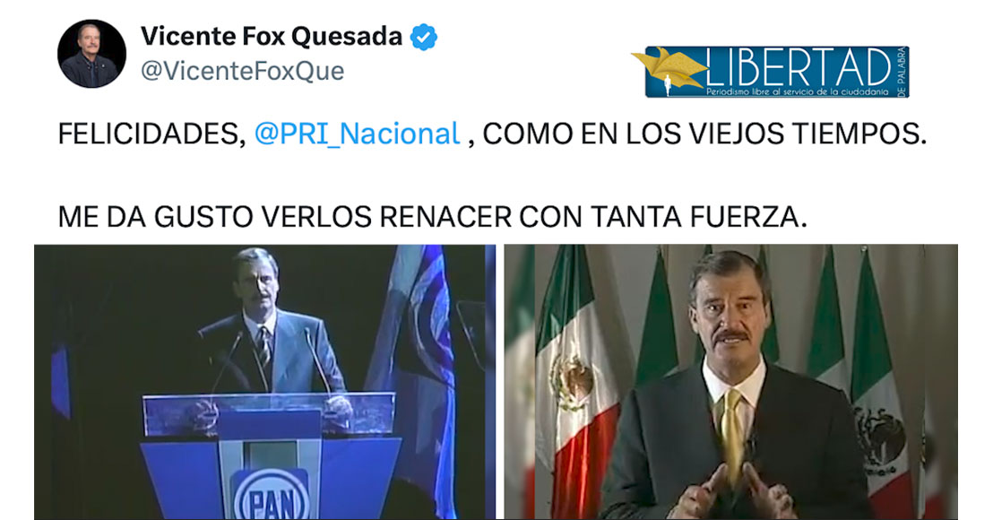 Nacional: Fox, de prometer sacar al PRI de Los Pinos a felicitarlos por su triunfo