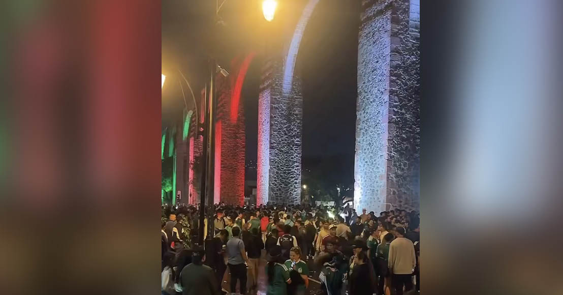 Querétaro: Festejan triunfo de la selección mexicana