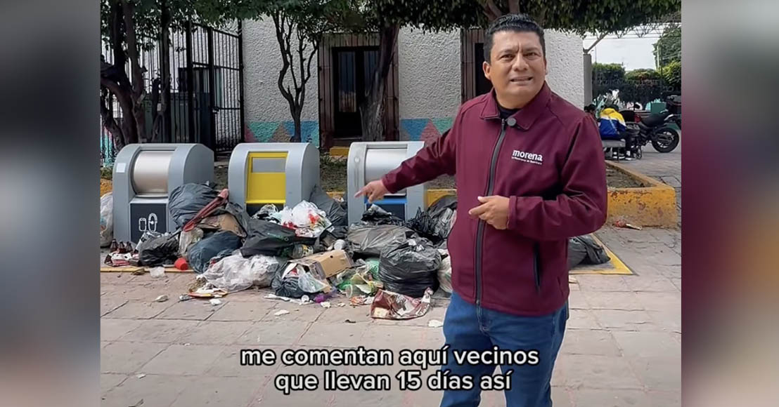 Querétaro: Luego se andan quejando que la basura tapa las alcantarillas
