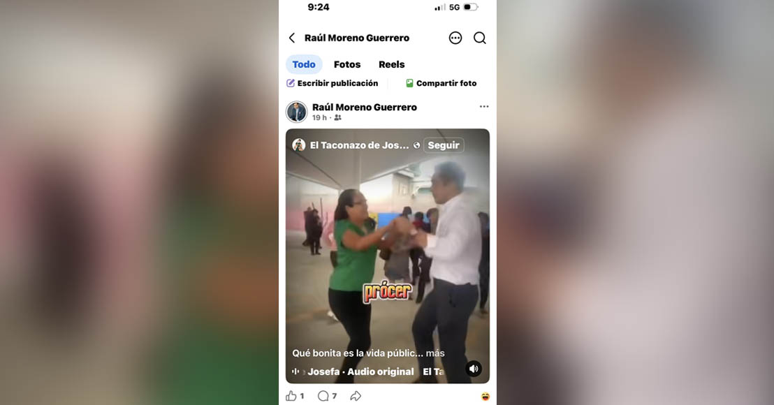 El periodista Raúl Moreno Guerrero compartió la publicación