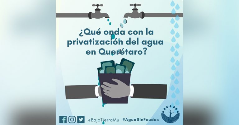 Alertan que iniciativas del PAN y PRI sobre agua, pretenden legalizar la privatización