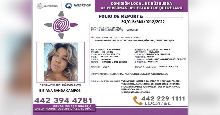 Desaparece embarazada, quien alertó que la seguían en Querétaro