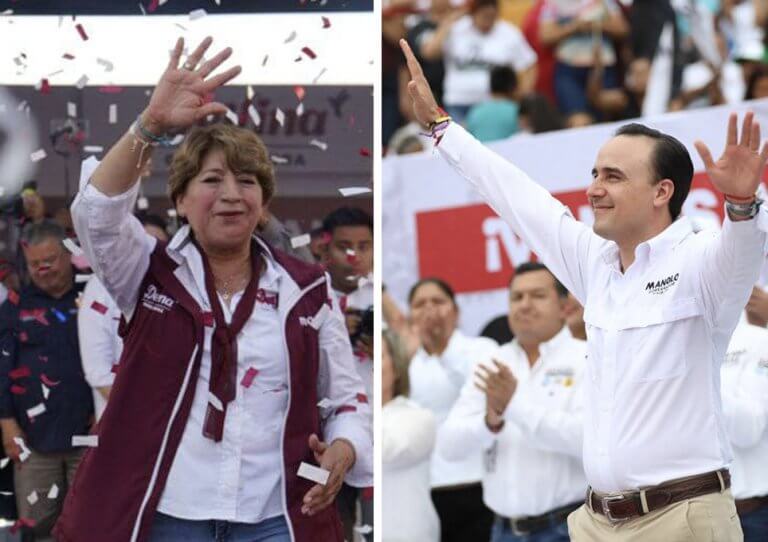 Delfina Gómez Estado de México; Manolo Jiménez, Coahuila