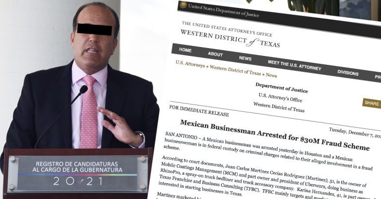 Departamento de Justicia de EE. UU. informa detención de excandidato a gobernador de Querétaro