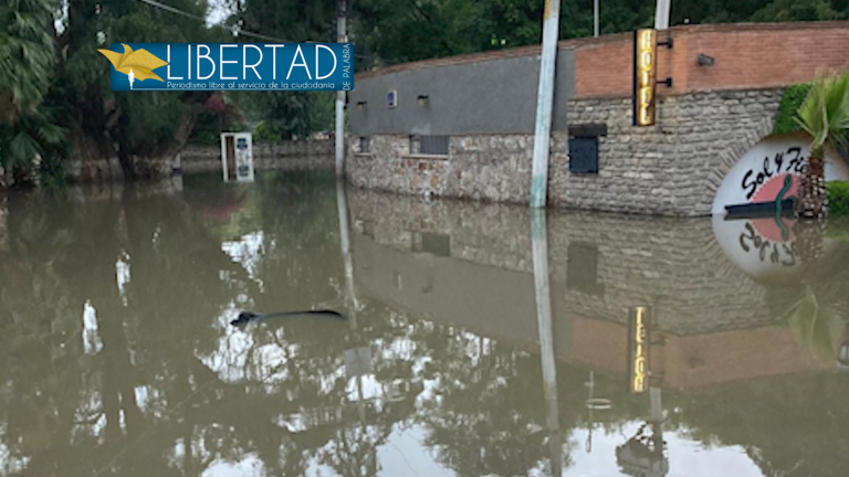 Difunden imágenes de la inundación en Tequisquiapan