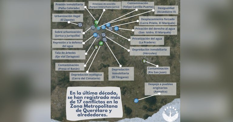 Documentan 17 conflictos socio ecológicos en Querétaro