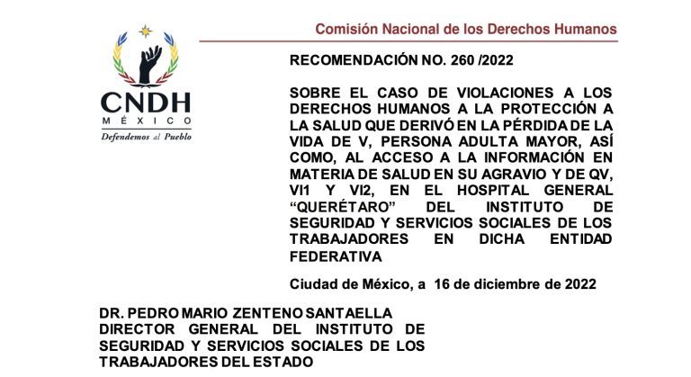 La operan en el Issste de Querétaro, fallece y tras cremar su cuerpo encuentran unas tijeras