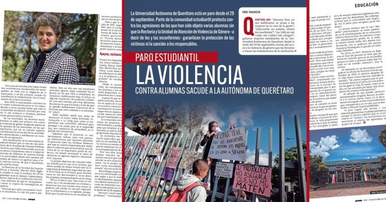 La violencia contra alumnas sacude a la Autónoma de Querétaro