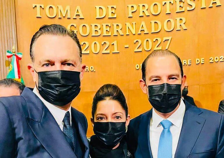 Mauricio Kuri Connie Herrea y Marko Cortés