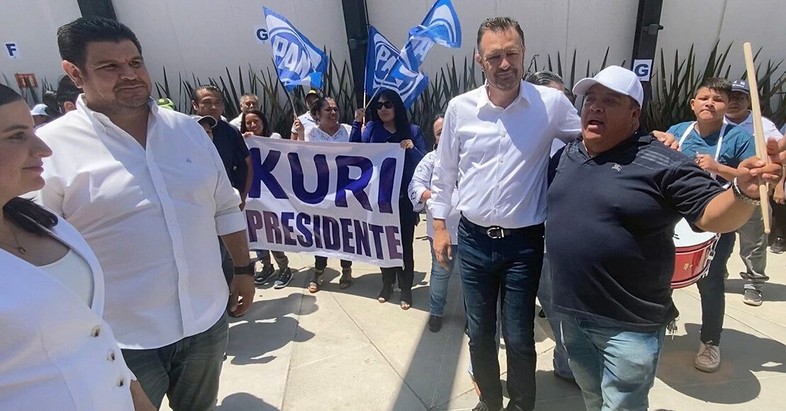 Kuri Presidente, gritan en Querétaro.