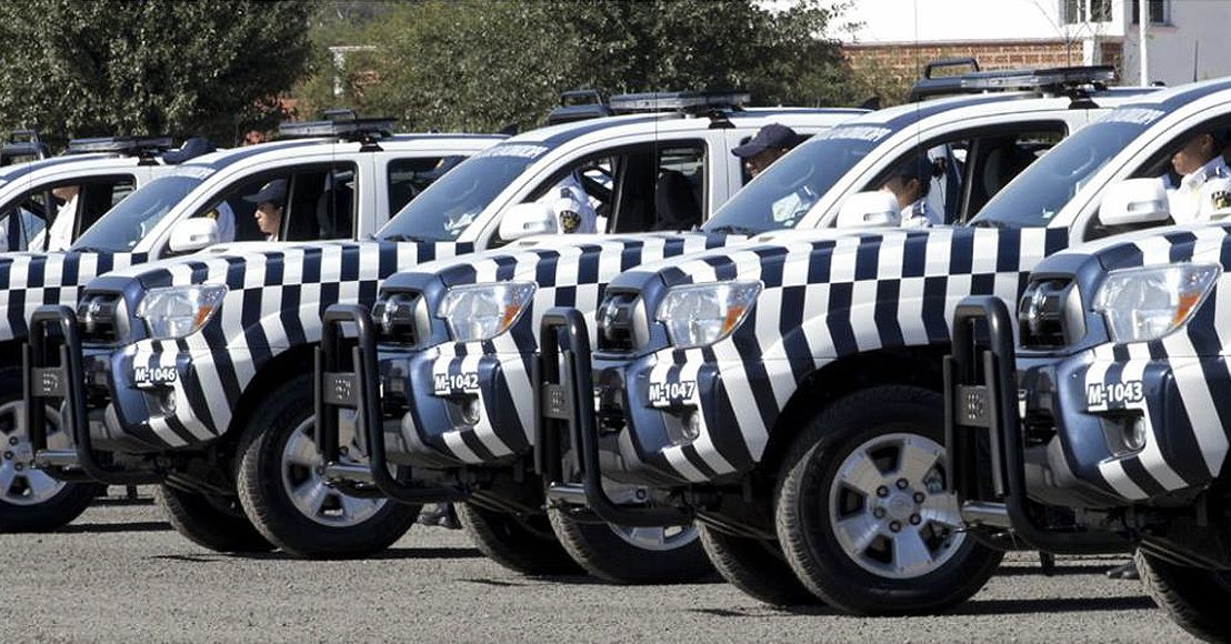 Pintan de cebras patrullas en Querétaro