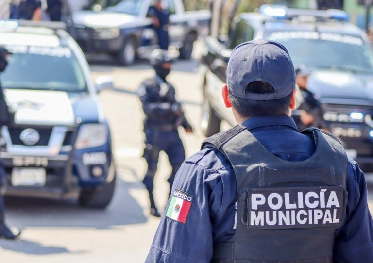 Policía Municipal de Landa de Matamoros, en la Sierra Gorda de Querétaro