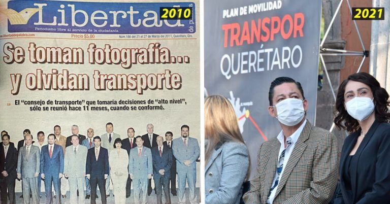 Priistas llevan 11 años prometiendo mejorar el transporte en Querétaro
