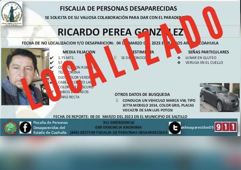 Reportan la localización sin vida de empresario procedente de Querétaro