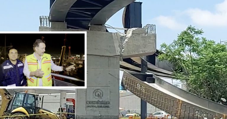 Supervisan obra de $122 millones y horas después cae una trabe en Querétaro