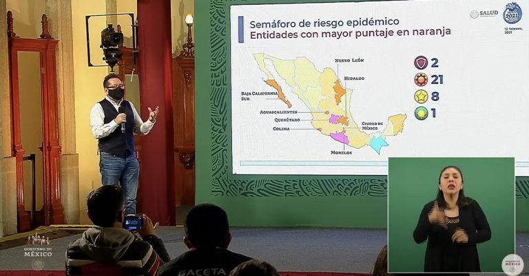 Ubican a Querétaro en color naranja del semáforo Covid-19